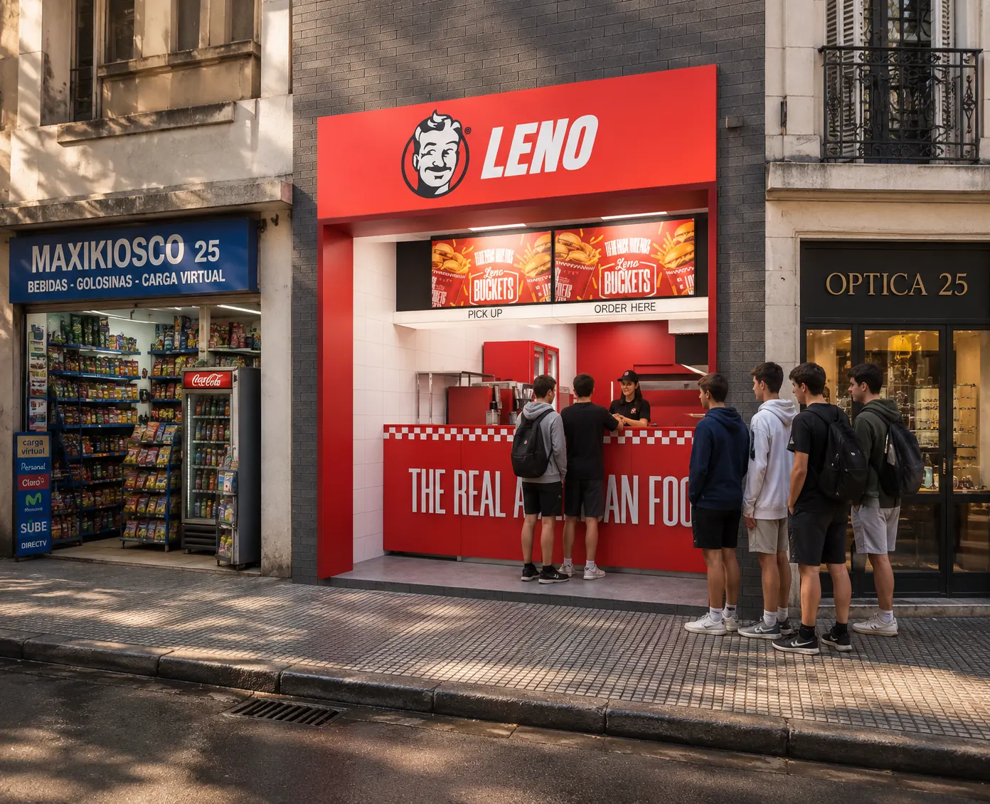 Render del formato LENO Express a la calle